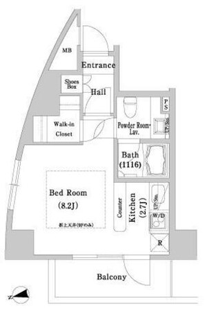 コンフォリア東中野DEUXの物件間取画像